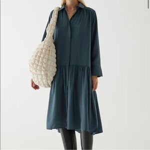 chinese dress ladies Tiered Maxi Dress M / Kelly Green